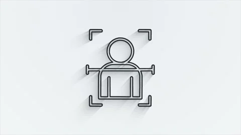 Cyber security line shadow icon with shield and check mark. Security concept Video stock 153862568