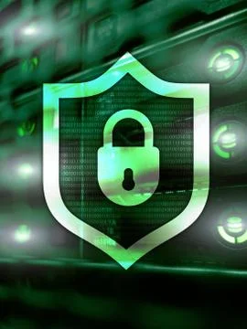 Cyber Security lock Information Privacy Data Protection 2020. Stock-Fotos