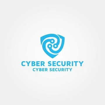 Cyber security Logo design template inspiration Stock-Illustration