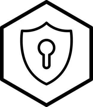 Cyber security network. Data protection icon. Digital padlock on internet Stock Illustration