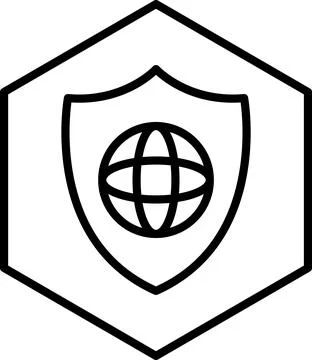 Cyber security network. Data protection icon. Digital padlock on internet イラスト素材