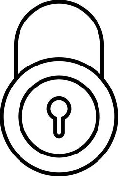 Cyber security network. Data protection icon. Digital padlock on internet Illustrazione stock