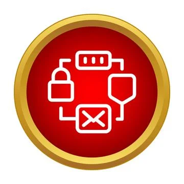 Cyber security network protecting data shield and email Illustrazione stock
