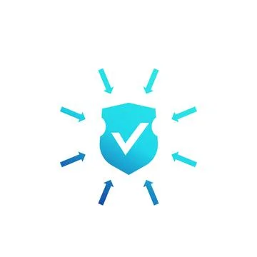 Cyber security, network protection vector icon Stock Illustration