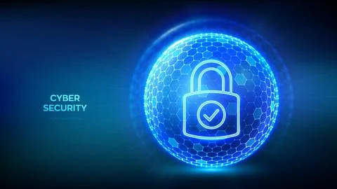 Cyber security. Network safety. Data protection concept. Information privac.. Stock Illustration