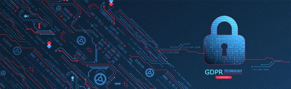 Cyber security or network protection.  System privacy. Illustration