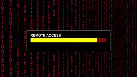 Cyber Security Red Binary Code Hacking Login Abstract Background Concept Stock Footage 231332441