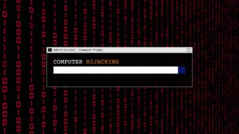 Cyber Security Red Binary Code Hacking Login Abstract Background Concept Stock Footage 231332453