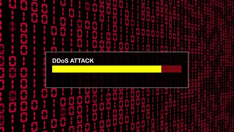 Cyber Security Red Binary Code Hacking Login Abstract Background Concept Stock Footage 231332493