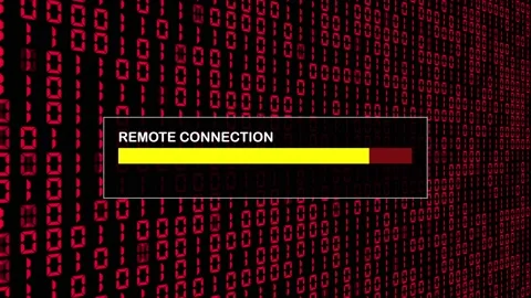 Cyber Security Red Binary Code Hacking Login Abstract Background Concept Stock Footage 231332535