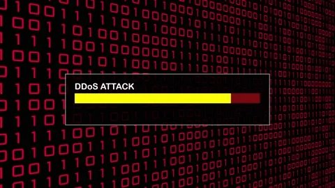 Cyber Security Red Binary Code Hacking Login Abstract Background Concept Stock Footage 231332590