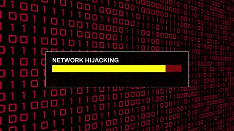 Cyber Security Red Binary Code Hacking Login Abstract Background Concept Stock Footage 231332605