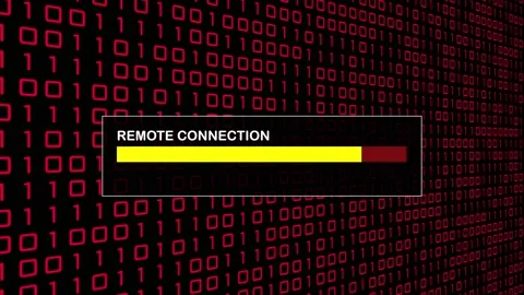 Cyber Security Red Binary Code Hacking Login Abstract Background Concept Stock Footage 231332615