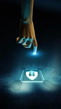 Cyber Security Safeguarding Digital Assets and Preventing Threats Technology  Fotos Stock