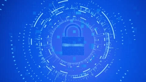 Cyber security. Security of the banking system. Protection from hacker attacks. Stock Footage 314418094