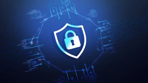 Cyber Security Shield Animation, Data Protection, Network Privacy, Internet S 스톡 동영상 311764826