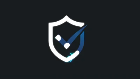 Cyber Security Shield Icon Intro Animation Stock Footage 141039547