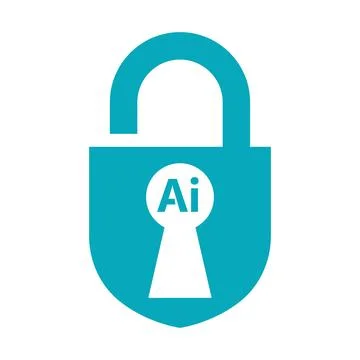 Cyber Security Shield Logo Design Illustration Stock Illustration