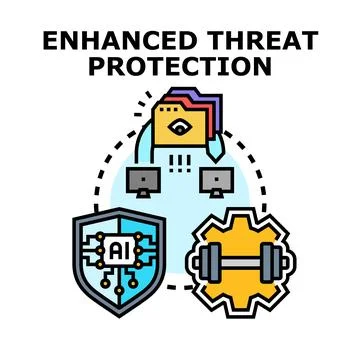 Cyber security shield optimizing digital threat protection イラスト素材
