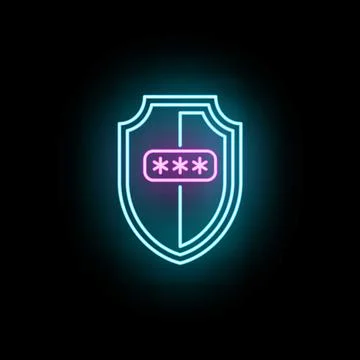 Cyber security shield protecting online password privacy Stock-Illustration