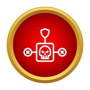 Cyber security shield protecting system from malware attack Stock Illustration