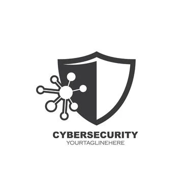 Cyber security shield vector icon illustration design Stock Illustration