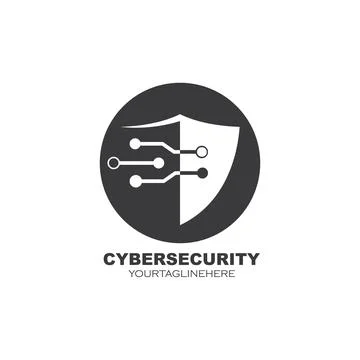 Cyber security shield vector icon illustration design Stock Illustration