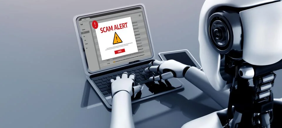 Cyber security software show alert of cyber attack for protection snugly Stock Illustration