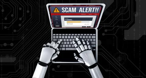 Cyber security software show alert of cyber attack for protection snugly Stock Illustration