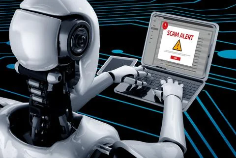 Cyber security software show alert of cyber attack for protection snugly Stock Illustration