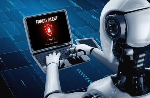 Cyber security software show alert of cyber attack for protection snugly Stock Illustration