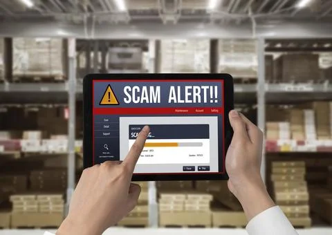 Cyber security software show alert of cyber attack for protection snugly Fotos Stock