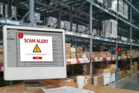 Cyber security software show alert of cyber attack for protection snugly Stock Photos