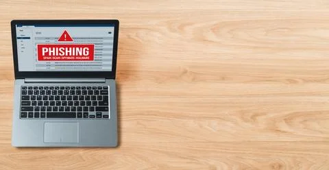 Cyber security software show alert of cyber attack for protection snugly Stock Photos