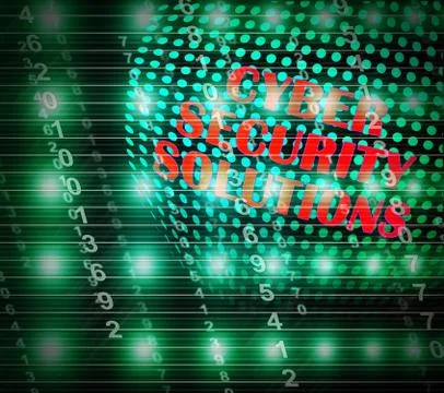 Cyber Security Solutions Threat Solved 3d Illustration 库存插图