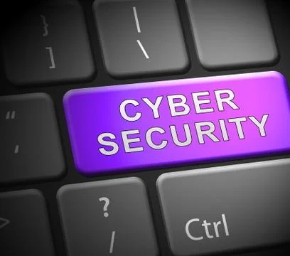 Cyber Security Solutions Threat Solved 3d Illustration Stockillustratie