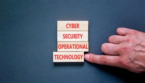 Cyber security symbol. Concept words Cyber security operational technology .. 写真素材