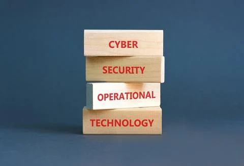 Cyber security symbol. Concept words Cyber security operational technology .. Stock-Fotos