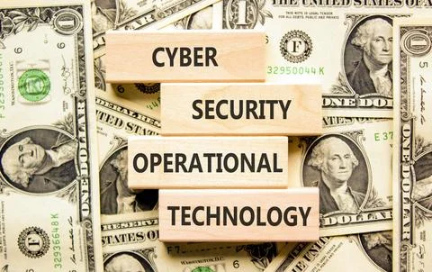 Cyber security symbol. Concept words Cyber security operational technology .. Stock-Fotos