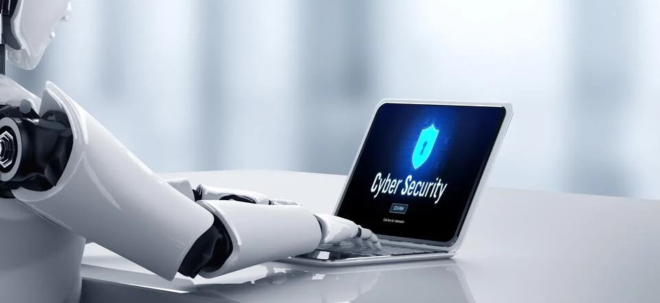 Cyber security system on computer screen protect private information snugly 스톡 일러스트