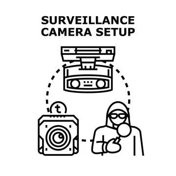 Cyber security system protecting digital data and privacy Stockillustratie