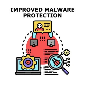 Cyber security system protecting network and digital data Stock Illustration
