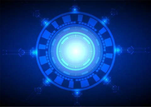 Cyber security technology background composed of lines mes Stock Illustration