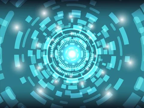 Cyber Security Technology Background Concept Stock Illustration