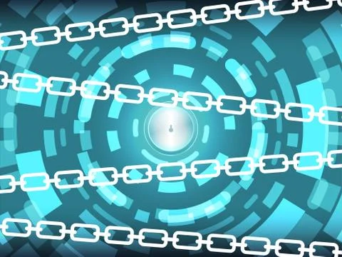 Cyber Security Technology Background Concept Stock Illustration