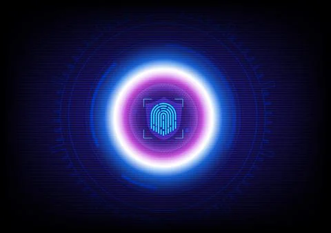 Cyber security technology background, data protection concept. 库存插图