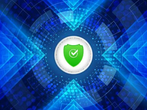 Cyber security technology concept. Stock Illustration