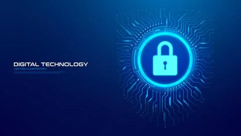 Cyber Security Technology Concept Illustration