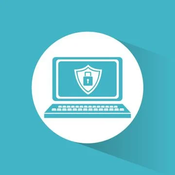 Cyber security technology data 스톡 일러스트