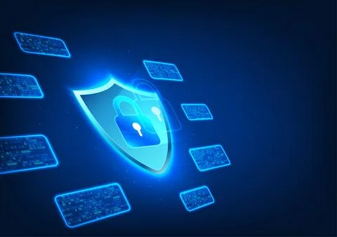 Cyber security technology It is a software technology that provides protect.. Stockillustratie